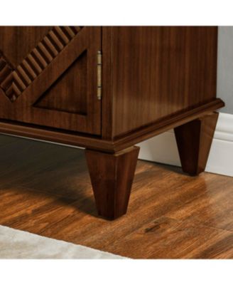 Streamdale Retro Wooden Sideboard Buffet Cabinet - Walnut