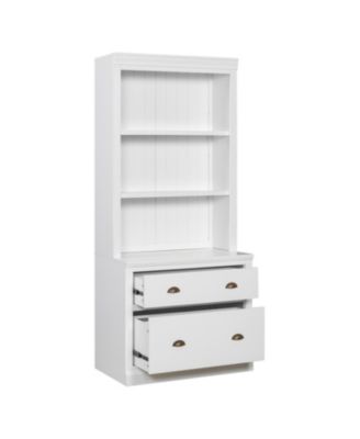 LED Lighted Modern Bookcase Set