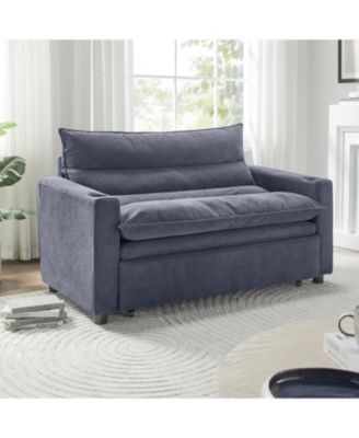 Convertible Velvet Sofa Bed - 3-in-1 Sleeper Couch