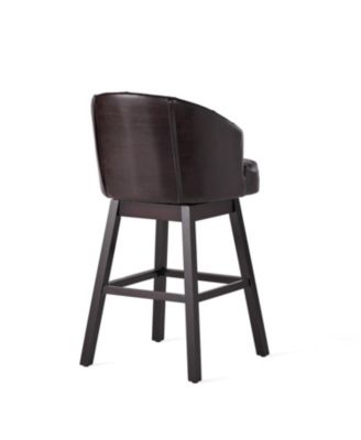 360 Degree Swivel Bar Stool with Stunning Nailhead Trim, Set of 2