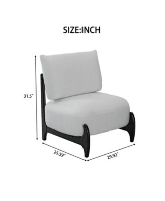 + 1 Pc. + Solid Wood + Modern + Leisure Chair