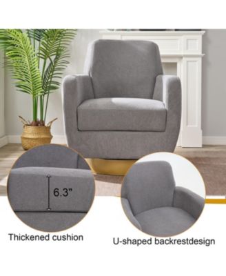 360 Ergonomic Fabric Armchair for Living Room or Bedroom