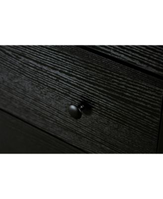 Black 10-Drawer Dresser - Wide Chest, Sturdy & Safe