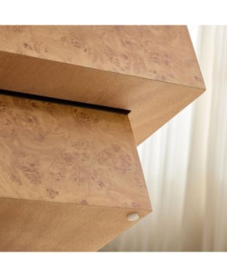 Faux Burl Wood Coffee Table - Mid-Century Modern