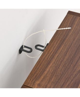  8-Tier Media Tower Rack, Adjustable Shelves, Tall Bookcase