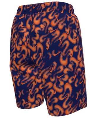 Boys' 8-18 Airbrushfetti 7 Volley Stretch Waistband Shorts