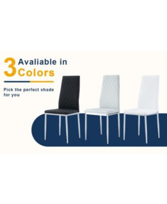 Leather Reception/Conference Chairs - White (8 Sets)