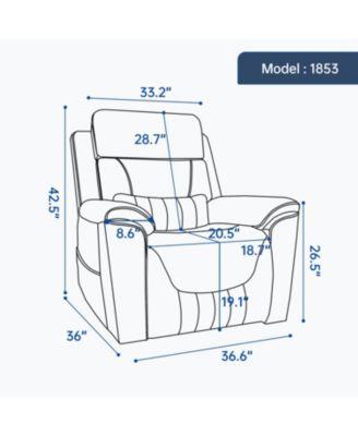 Power Lift Recliner w/ Massage & Heat, Khaki
