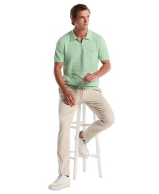 Men's Links Stitch Slim-Fit Polo Sweater