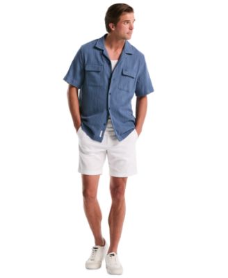 Men's Textured Camp Collar Shirt