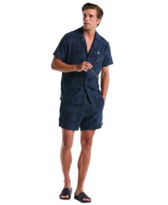 Men's Floral Patterned Slim-Fit Shorts