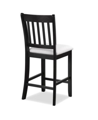 Rustic Counter Height Dining Chairs with Foot Support