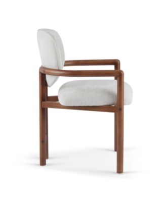  Upholstered Arm Chairs Set of 2, Fabric, 300 LBS Capacity