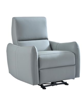 Power Recliner, Wall Hugging, Zero Wall, Electric, Blue-gray