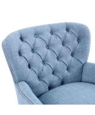 Upholstered Lounge Chair with Trim