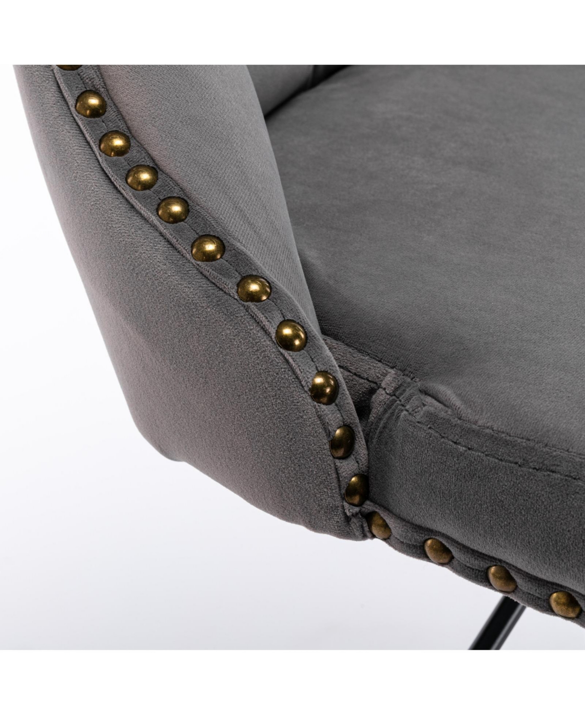 Streamdale Furniture Streamdale Swivel Velvet Bar Stools, Adjustable Height, Set of 2