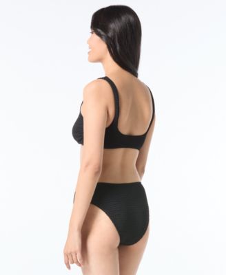 Women's Textured O-Ring Bikini Top