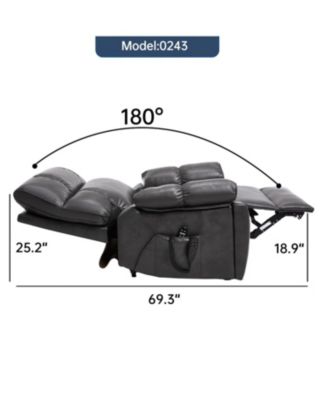 Leatheraire Power Lift Recliner w/ Heat & Massage