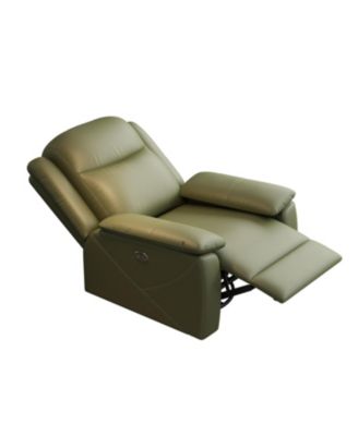 Rocker Recliner with USB, 360 Swivel, Oversized, Overstuffed - GREEN