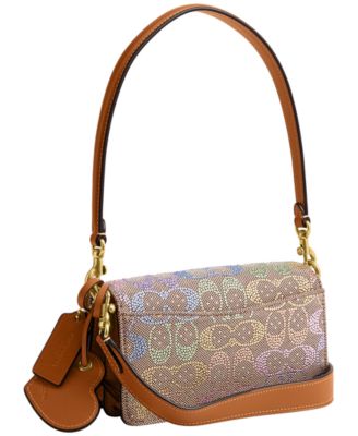 Tabby Crystal Signature Jacquard Small Shoulder Bag 20