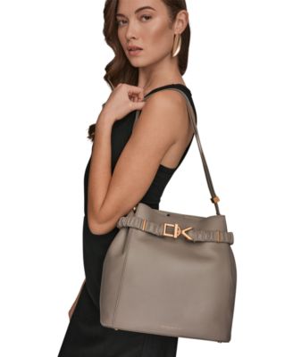 Gingham Medium Bucket Bag