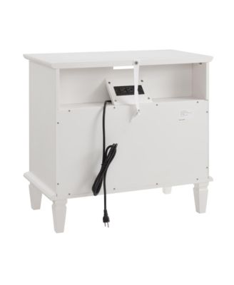 Nightstand with Charging Station and Drawers