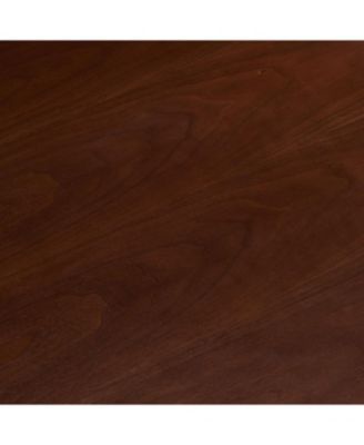 Streamdale Walnut Veneer Coffee Table with Metal Base