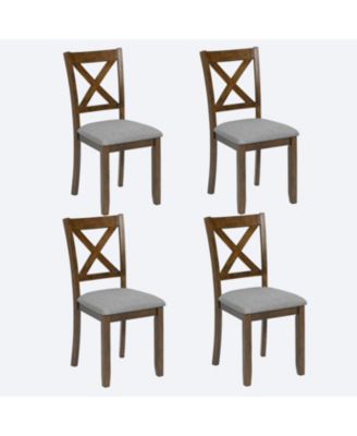 Walnut Dining Chairs Set of 4