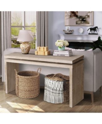 Streamdale 60" Antique Natural Farmhouse Console Table