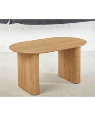 MDF Pedestal Dining Table - Modern Style, Easy Assembly