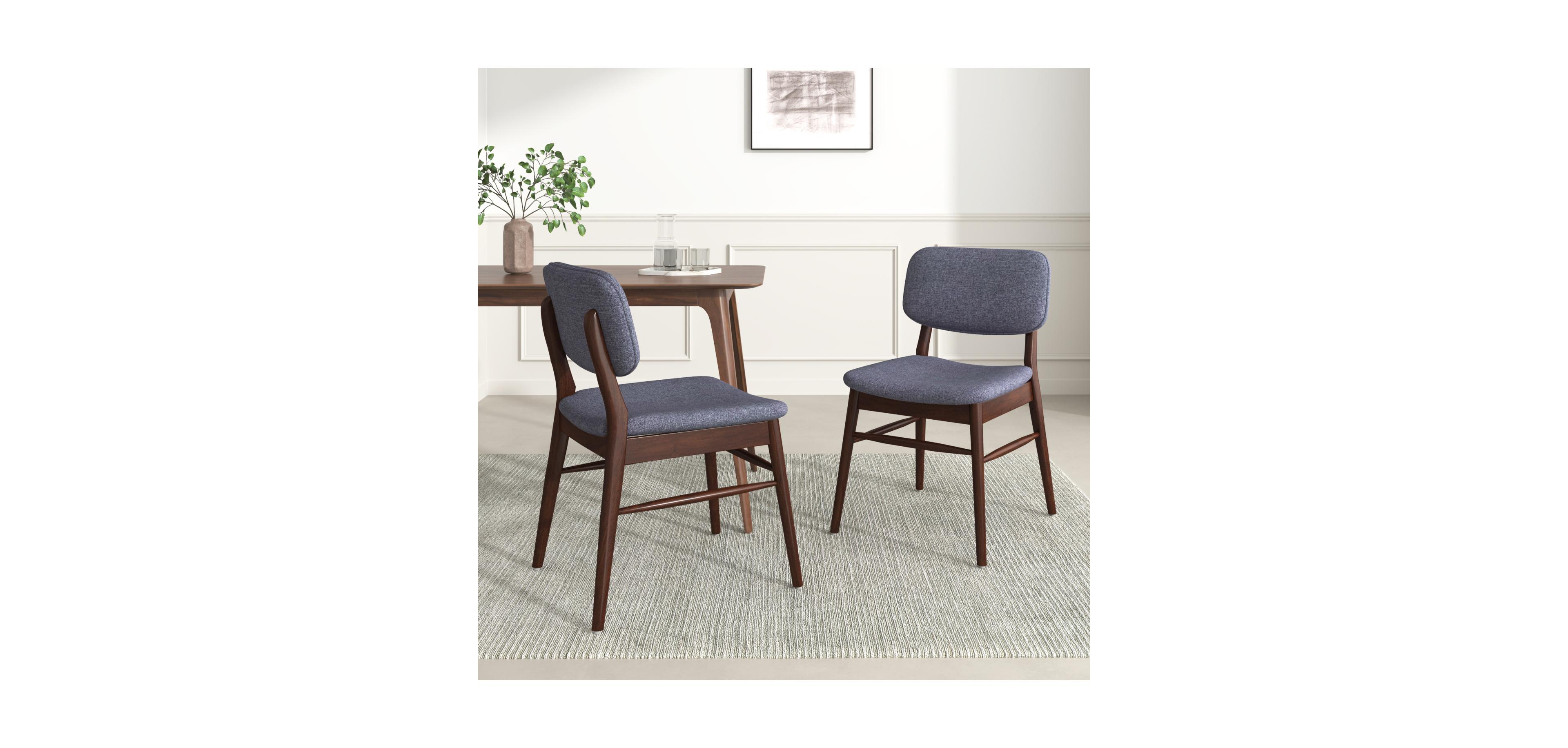 Streamdale Furniture Mid-Century Dining Chairs, -Set of 2