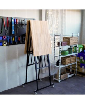 Streamdale Folding Butcher-Block Workbench - Portable Utility Table