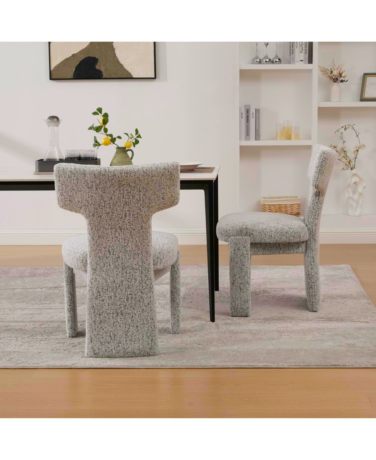 Streamdale Furniture Upholstered Chenille Dining Chairs (Set of