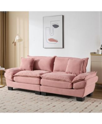 Streamdale Corduroy Sofa Sleeper with Comfy Cushions