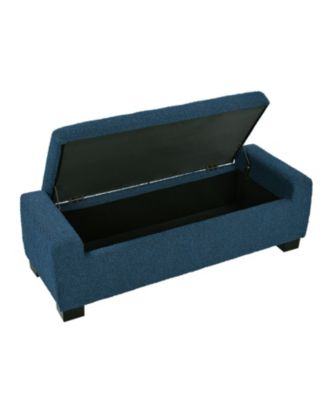 50" Rectangular Ottoman Bench with Hinged Lid & Storage