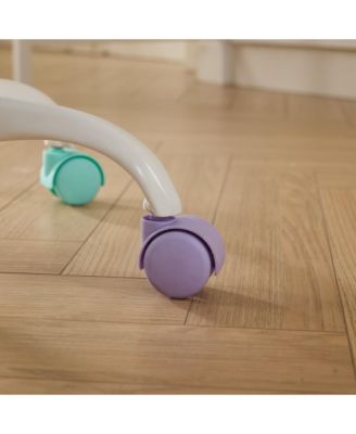 Violet Artificial Rabbit Hair Office Chair