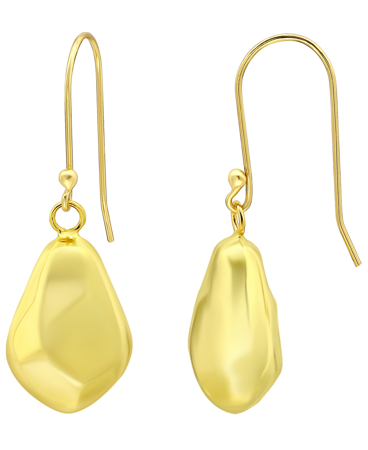 Giani Bernini 18k Gold Over Sterling Silver Hammered Teardrop Drop Earrings, Macy's Exclusive