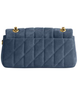 Quilted Tabby Medium Suede Shoulder Bag 26