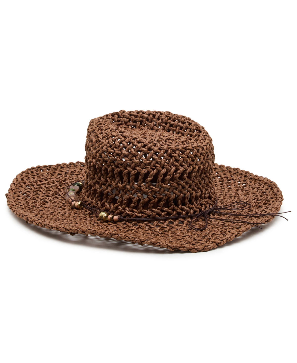 Steve Madden Beaded Trim Classic Western Hat