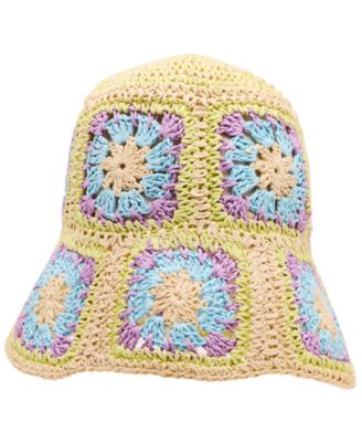 Bright Straw Bucket Hat