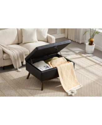 Mid-century modern storage bench/coffee table, Assembled, Living/entry/family room