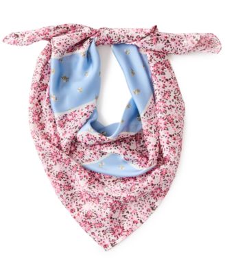 Ditsy Floral Border Scarf