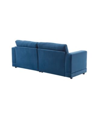 81" Modern Sofa - Deep Cushions & Wooden Legs