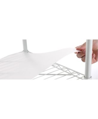 6-Tier Corner Wire Shelf - White