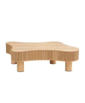 Modern Wooden Drum Coffee Table