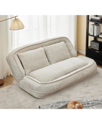 Double Dog Bed Loveseat- Extra Large Floor Couch, Adjustable.