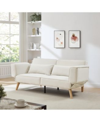 Streamdale 72.8" Futon Sofa Bed, Adjustable Armrests, Recliner