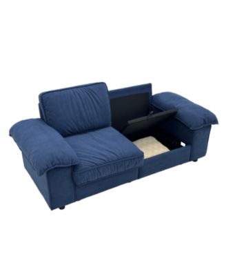Modern Storage Loveseat Sofa - Small Space Living