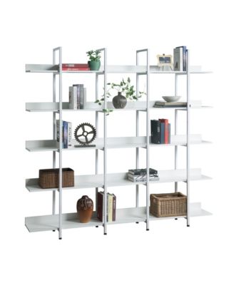 5 Tier Bookcase, Industrial Style Shelf