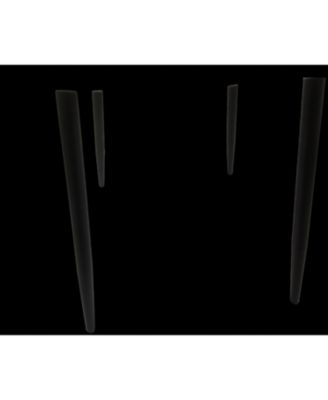 Streamdale Modern Linen Accent Dining Chairs (Set of 4), Black Metal Legs